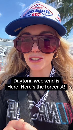 Daytona 500 weekend is here! Here’s the latest forecast! Looks like rain and storms should dodge the race this weekend! LETS GO RACING #WEATHER #NASCAR #DAYTONA #WEEKEND