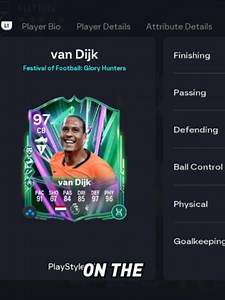 97 Glory Hunters Van Dijk Review, how good is Glory Hunters Virgil van Dijk in FC 26? #fc26 #fut