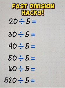 Fast Division Hacks‼️ #math #mathematics #mathtricks #MathTricksTutorial #Divison #multiplication #addition #subtraction #percent #tricks #hacks #reels #reelsvideo #reelsviral #mathreview #reelsfb #tutorial #viral #viralreels #fyp #foryou | Math Tricks Tutorial