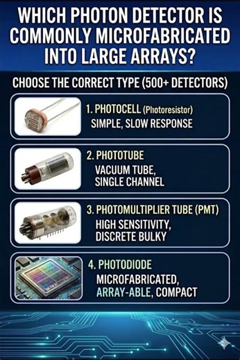 Can You Guess Which Photon Detector is Commonly Microfabricated into Arrays?