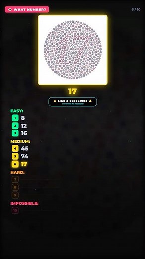 Are You Color Blind? Only 1% Can See All 10! 👀