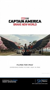 8.2K views · 104 reactions | ️ Red Hulk vs. Cap—See the showdown as it was meant to be seen!  Captain America: Brave New World features 30+ minutes of IMAX’s exclusive Expanded Aspect Ratio, delivering up to 26% more picture for the most immersive experience! ️ Book now and immerse yourself in the action in IMAX at Ster-Kinekor: https://bit.ly/4158FWE #captainamerica #marvel #IMAX #SterKinekor #DoMoviesRight #FilmedForIMAX | Ster-Kinekor Theatres | Facebook