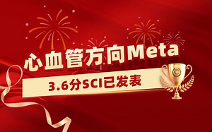 【医学科研1v1指导实录】心血管方向Meta分析学员发表3.6分SCI，7个月成功接收！【Meta分析数据提取&临床医学&生信入门&医学SCI发表&统计学】