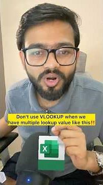 Don't Use Vlookup in Excel‼️Instead Use Amazing Trick #excel #exceltips #shorts