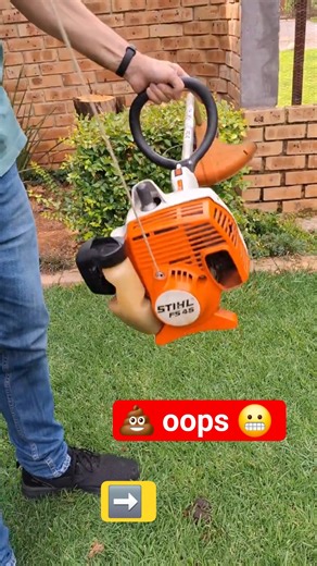 Testing a brushcutter head on my Stihl FS45. #michaelstoolbench #stihl #fs45 #stringtrimmer #shorts