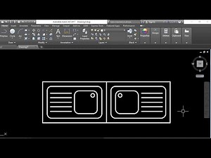 how to create sink block in Autocad || Autocad 2d blocks creation || plumbing blocks