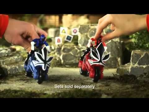 Power Rangers Samurai Switch Morphin Figures and Disc Cycles