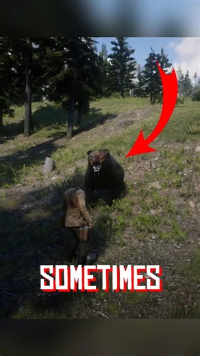 Did you know bears in RDR2 sometimes back off if you stand completely still?