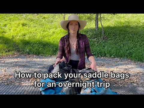 How to Pack your Saddle Bags for an Overnight Trip