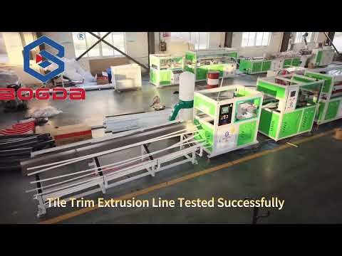 Tile Trim Extrusion Line Testing Very Well With Punching Machine