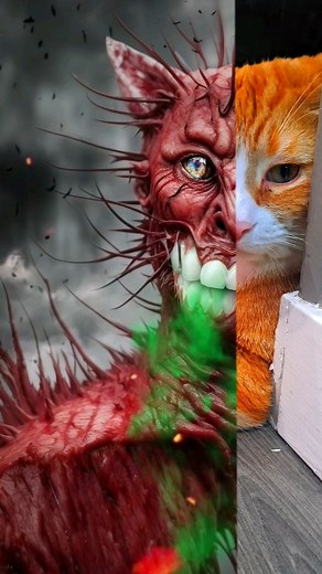 cursed creepy creature scary cat