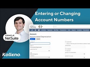 NetSuite Tutorial | Entering or Changing Account Numbers in NetSuite
