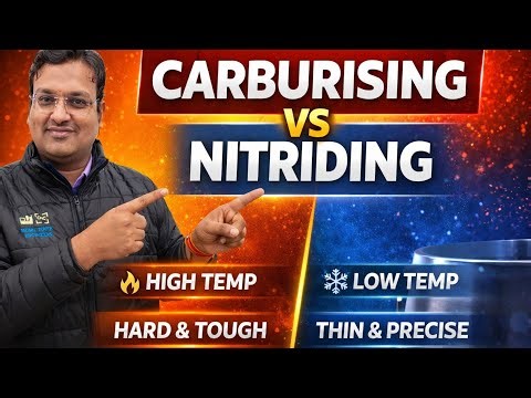 "Carburising vs Nitriding – Kaunsa Better Hai? Real Industrial Comparison" heat treatment process