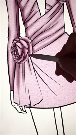 ‪@BALMAIN‬ Polka Dot-Print Pleated Minidress #fashiondrawapp