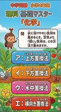 【中学受験】【よく出る！】小学4年生 理科 気体 問11