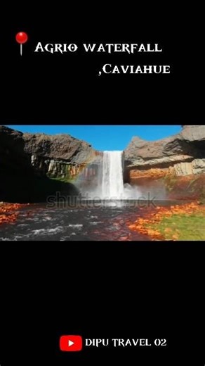 Hidden Gem of Argentina 💎 Agrio Waterfall#AgrioWaterfall #HiddenGems #TravelShorts