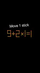 5M views · 6.5K reactions | move 1 matchstick to make equation true|math puzzle question #matchstick #math #puzzle #quiz #reels | Math Puzzle | Facebook