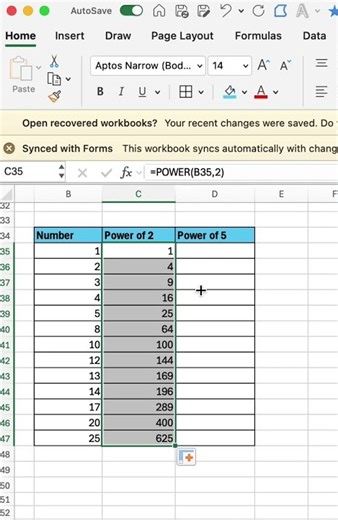 How to use POWER Formula in Excel #excel #exceltips #exceltutorial