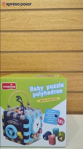 Cubo Didactico Juguete Montessori 6 Actividades Para Bebes Multicolor