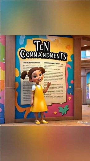 The Ten Commandments | Bible Recitation for kids Learning #christiankiddies