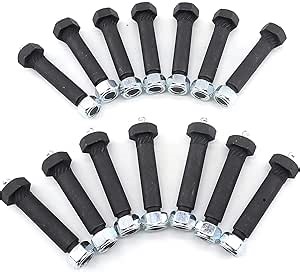 Trailer Axle Spring Shackle Greaseable Spring Bolt 9/16 x 3 （14pcs）