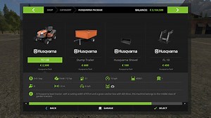 Husqvarna Lawn Tractor Pack v 2.0 – FS17 mod