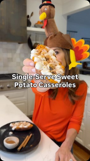 STOP SCROLLING 👀 My single-serve sweet potato casseroles are backkkk!! 🍠✨ Lighter ingredients, melty marshmallows, cozy vibes for daysss... 🤤💯 Save this for Thanksgiving — trust me!! 💁🏻‍♀️🧡 Comment “NEED” and I’ll DM you the recipe! 💌 You can also find it on joybauer.com (link in bio) ➡️ @joybauer | Joy Bauer