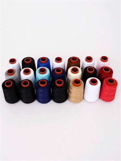 3pcs Polyester Sewing Thread Set: Mixed Regular Colors, Suitable For Household Sewing, 402 Mini Spool Sewing Machine Thread And Hand Sewing Thread (800 Yards Per Spool) | SHEIN