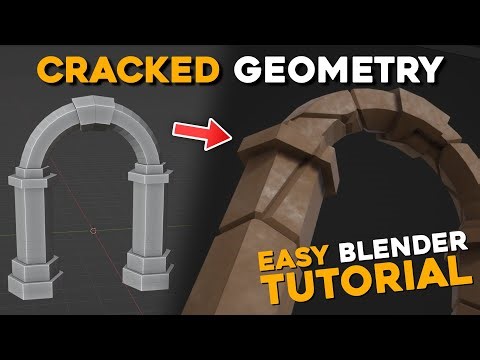 Easy Way to Add Cracks to Your Models - Blender Tutorial