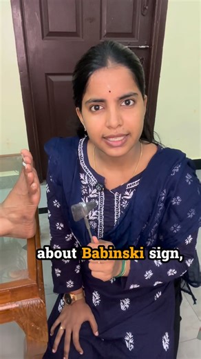 Anupriya Ramesh on Instagram: "Chaddock sign demonstration by physio educator"