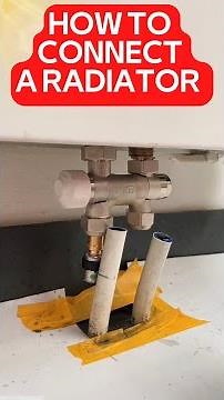 A Plumber shows you how to connect a vertical radiator correctly #diyplumbing #heating