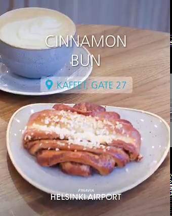 3K views · 34 reactions | Looking for the perfect bun to pair with your coffee or tea? ☕縷 From classic cinnamon rolls to croissants, cafes at Helsinki Airport offer various delicious bakery products. | Helsinki Airport | Facebook