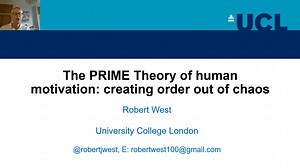 BSc lecture on theories of motivation and PRIME Theory