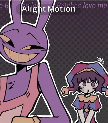 Very last commission so far before i enter school.. i might repost i think the quality didnt come out well? I loved experimenting with the colors this time #animation #tadc #theamazingdigitalcircus #jax #fyp