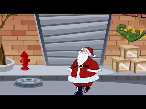 Funny Christmas Santa Claus Animated Cartoon