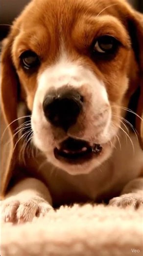 Tiny Beagle Puppy Eating Biscuit ASMR! Watch Him CHEW!