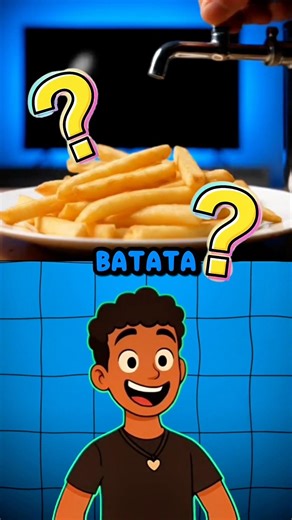 qual batata frita você comeria? #animação #shorts #comida