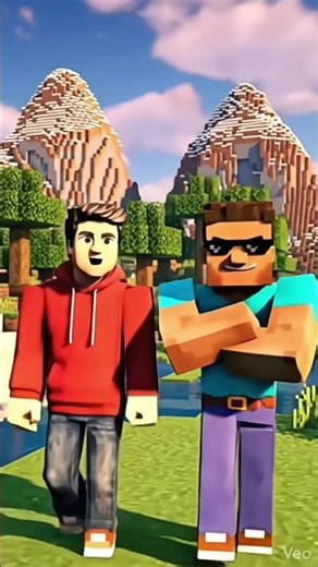 Minecraft real Steve in block warld⛏️#minecraft🗡️ #minecraftanimation