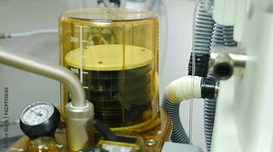 Artificial lung ventilation during operation. Movement of modern medical device for artificial lung ventilation. pulmoflator during surgery. Saving life equipment. 4 k video