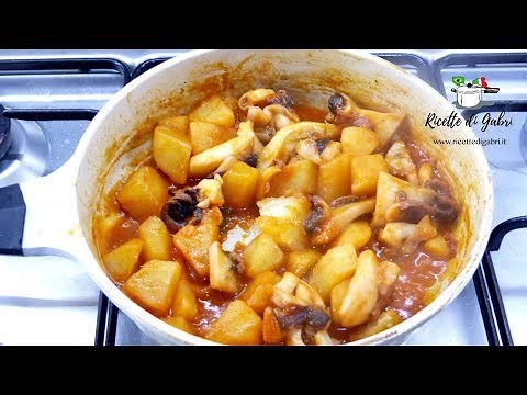 SEPPIE E PATATE IN PADELLA PRONTO IN 20 MINUTI - Ricetta veloce salva cena - RICETTE DI GABRI