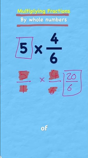 How to: multiply a fraction by a whole number