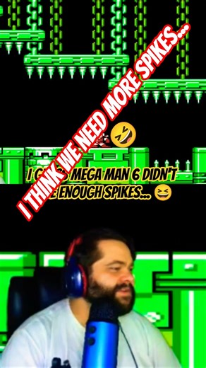 Mega Man 7 Devs Said... We Need More Spikes. 😆 #megaman7 #funnyshorts #retrogaming #classicgames