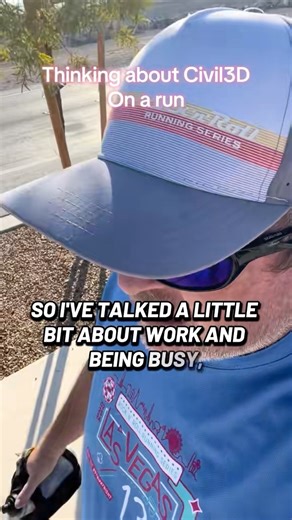 Civil3D anyone? Thinking about work on my long run. #halfmarathontraining #civil3d #weightloss