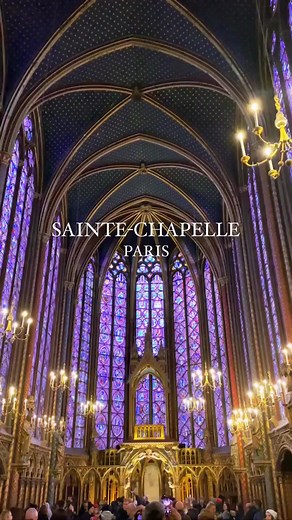25K views · 1.3K reactions | Sainte-Chapelle, Paris A royal chapel in the Gothic style, the Sainte-Chapelle is an architectural gem with one of the largest collections of stained glass windows in the world! A place that will amaze you with its 15 canopies 15m high! @julianontheroute | Beautiful old libraries, castles and ancient architecture | Facebook