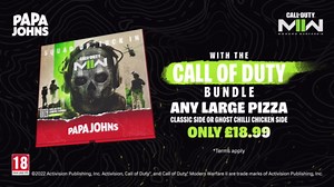 Modern Warfare 2 Papa Johns FREE Rewards Trailer! Modern Warfare II Papa Johns Free Bonus COD MW2