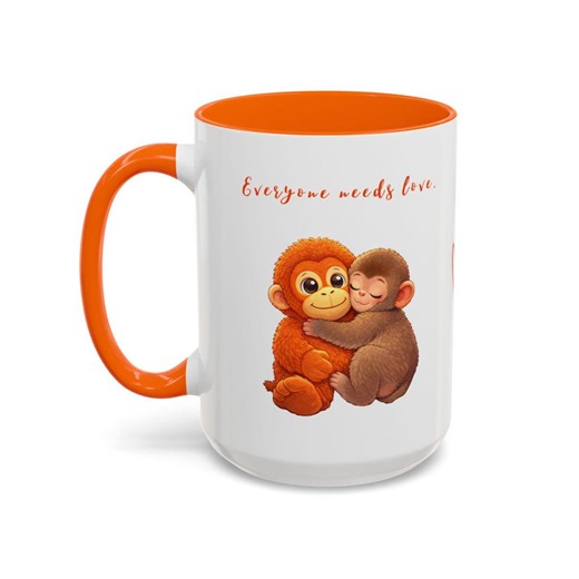 Viral Baby Monkey Punch Coffee Mug | Available in Multiple Colors | Ceramic Cup | 11oz & 15oz - Etsy