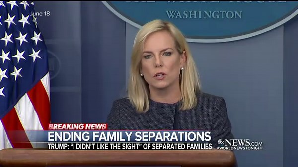 'I didn't like the sight': Trump signs executive order ending family separation
