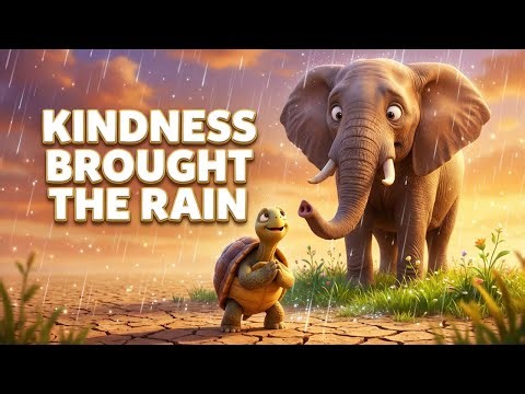 The Elephant and the Rain 🐘🌧️ Animated bedtime sleep story for Kids | African Folktales