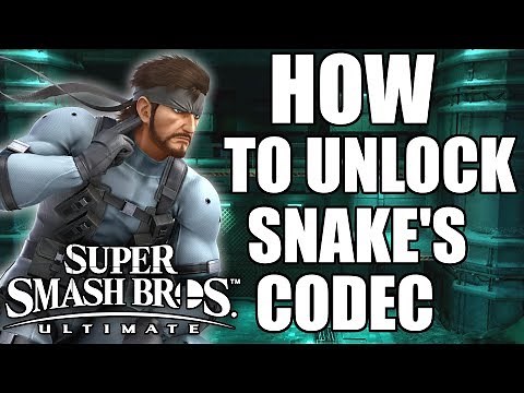 HOW TO UNLOCK Snake Codec Conversations in Super Smash Bros. Ultimate