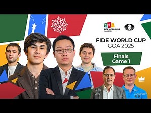 Chess ♟ | FIDE World Cup 2025 | Finals | Game 1 | 🇺🇿 Javokhir Sindarov – Wei Yi 🇨🇳